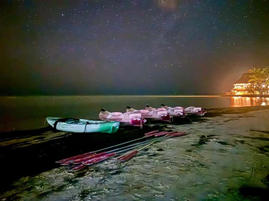Holbox: Bioluminescence by Kayak and Stargazing. - Stargazing in a Dark Corner of Holbox