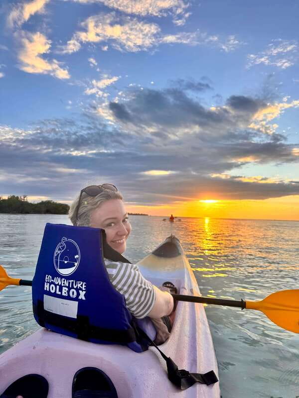 Holbox: Mangrove Sunset Kayak Tour - From Holbox to the Kuká River
