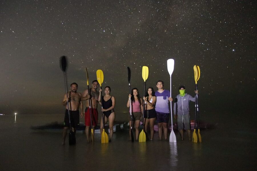 Holbox: Stars and Bioluminescent Marine Life Kayaking Tour - From your hotel to the launch point