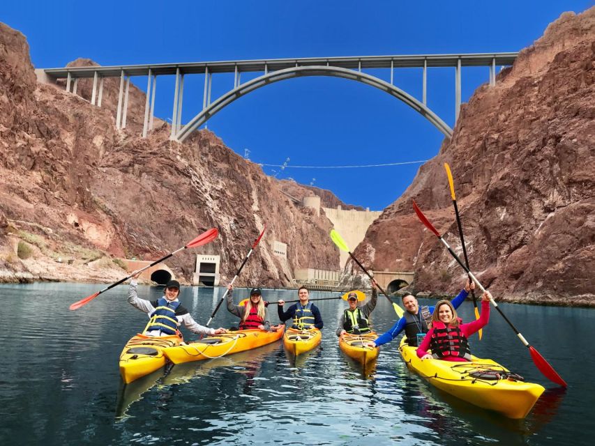 Hoover Dam Kayak Tour & Hike - shuttle from Las Vegas - The 12-Mile Route Through Black Canyon