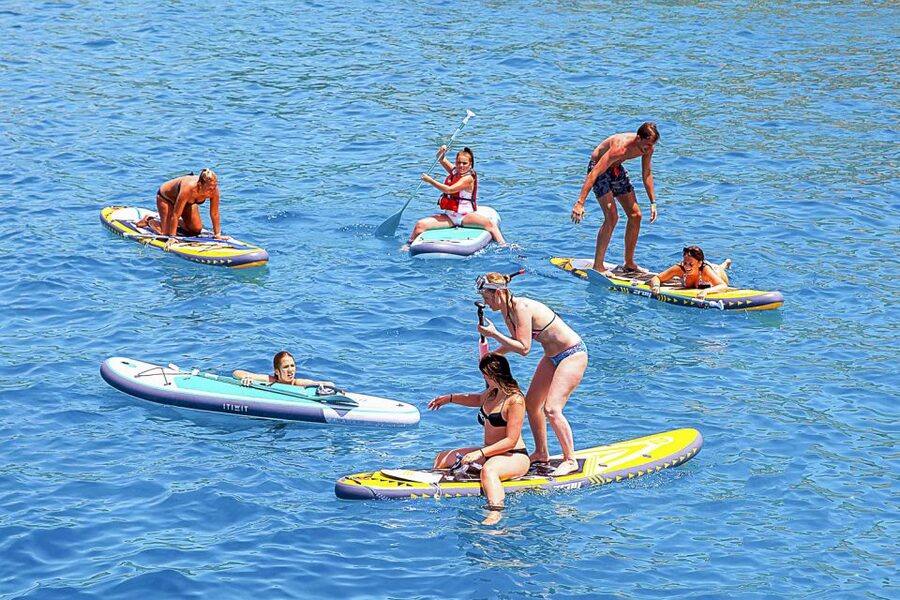 Ibiza: Beach Hopping Cruise w/ Paddleboard, Food, & Drinks - Food, fruit, and drinks on board