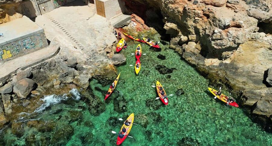 Ibiza: Kayak & Snorkel in Sea Caves and Crystal Waters - The first 45 minutes on the water