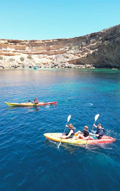 Ibiza: Kayak & Snorkel in Sea Caves and Crystal Waters - What the $58 price covers