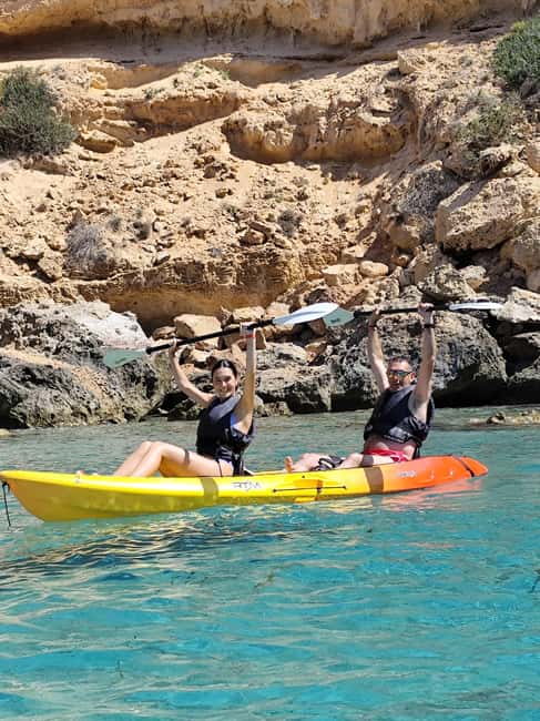 Ibiza: Kayak & Snorkel in Sea Caves and Crystal Waters - The launch at Cala Codolar