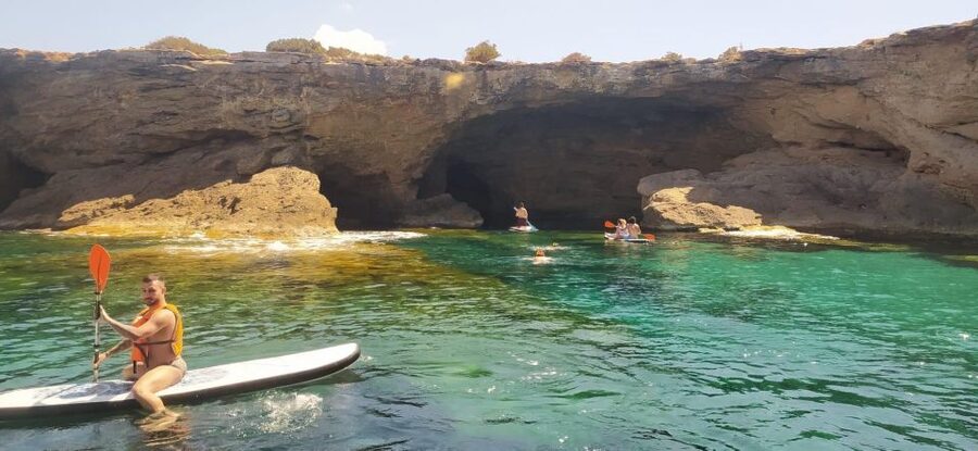 Ibiza: Sea Caves & Coves Snorkeling Paddle Boarding Tour - Choosing the sunset option