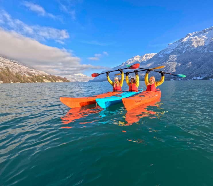Interlaken: Small-Group Winter Kayak Tour on Lake Brienz - Getting ready at Hightide Kayak School