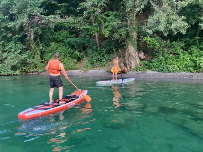 Iseo Lake: rental of paddle boards - Paddling toward Monte Isola