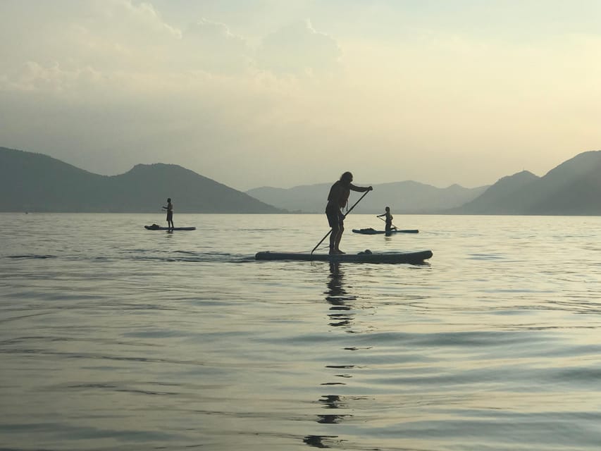 Iseo Lake: rental of paddle boards - The briefing before you paddle