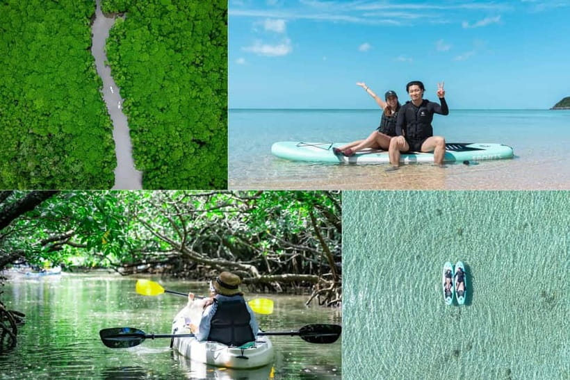 Ishigaki:Mangrove&Sea SUP/Kayak Tour with SLR&Drone footage - Starting at Fukitobashi Parking Area