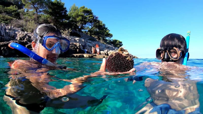 Island Losinj Kayak Tour - The paddle across to Koludarac
