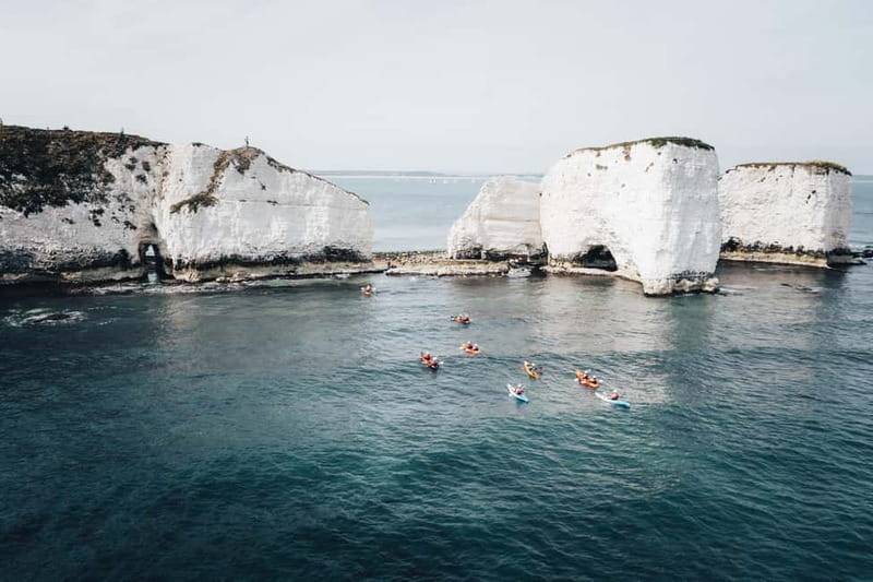 Jurassic Coast Kayaking Tour to Old Harry Rocks - Learning the basics in a sit-on-top kayak