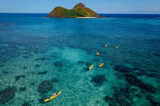 Kailua Bay, Oahu: Epic Kayak and Snorkel to Islands - Lunch with the Ko’olau Mountains behind you