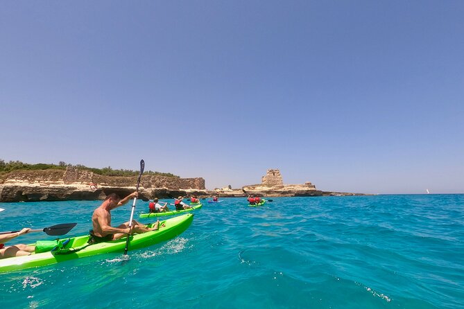 Kayak and canoe tour to Roca Vecchia and La Grotta della Poesia - Swimming near the Roca Vecchia ruins