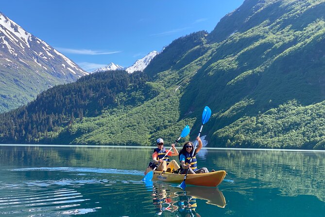 Kayak and Hike to Deep Blue, Glacially Carved Grant Lake, Alaska - Who will enjoy this most