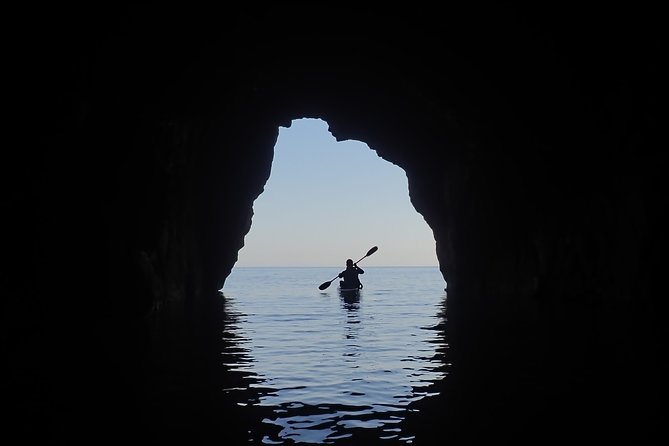 Kayak and snorkel excursion to Cova Tallada - Learning about the marine reserve from the kayak