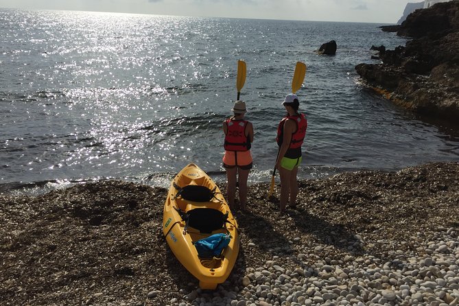 Kayak and snorkel excursion to Cova Tallada - A private trip, with one group-size caution