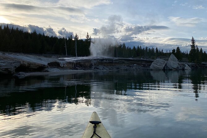 Kayak Day Paddle on Yellowstone Lake - Learning the kayak before the shoreline tour