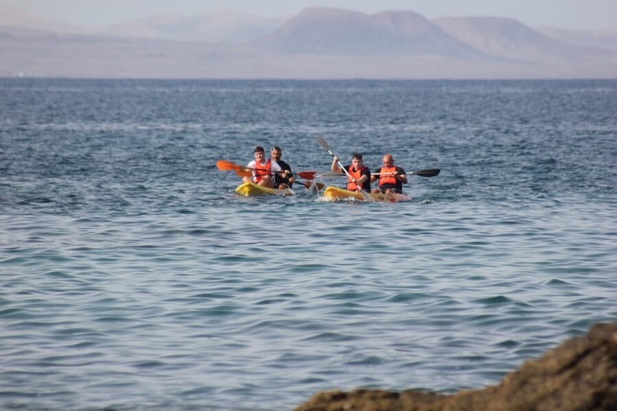Kayak Experience in Playa Blanca - Paddling in front of Playa Blanca