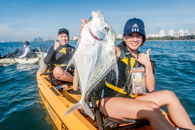 Kayak Fishing in Singapore, Sentosa, East Coast: Day, Sunset & Night Adventures - Learning the Hobie pedal system before fishing