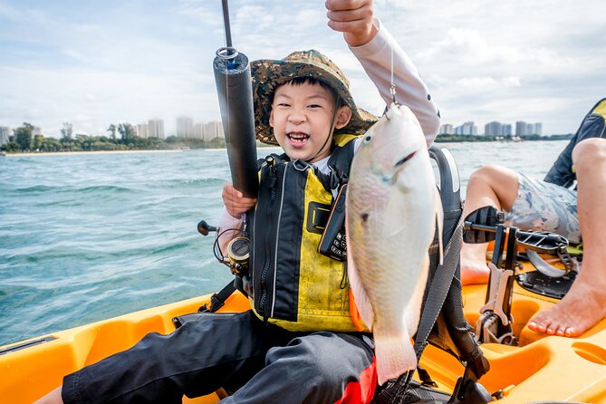 Kayak Fishing in Singapore, Sentosa, East Coast: Day, Sunset & Night Adventures - Fishing for snappers and groupers