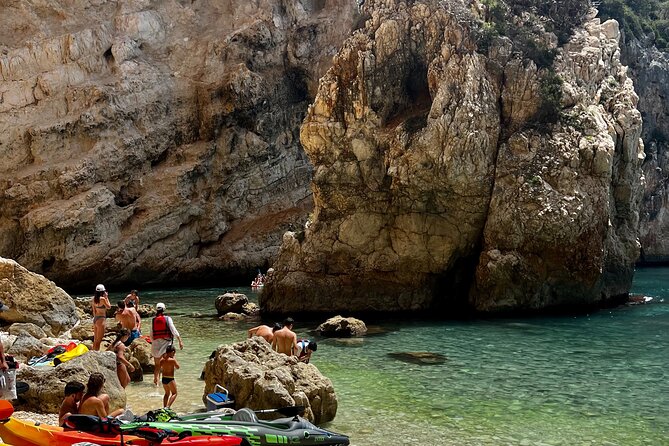 Kayak Javea Guided Cala Granadella, llop marí cave, cala en caló - Inside Llop Marí Cave