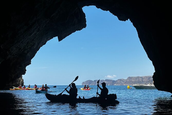 Kayak route through Cala Granadella - Snorkeling near the rocky coast