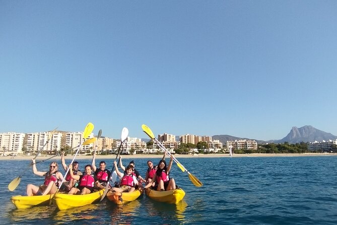 Kayak routes through the Coves of Villajoyosa - What the three-hour outing is likely to feel like