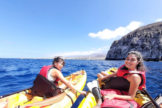 Kayak Safari with Dolphin and Turtle Watching in Guaza - Snorkeling near the rocks