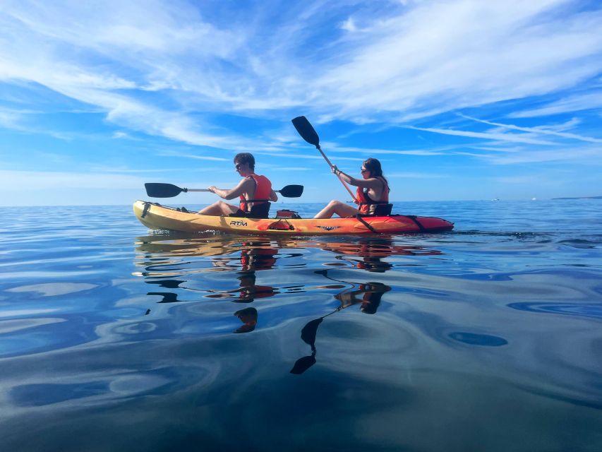 Kayak Tour Bay of Palma - Learning the kayak before leaving shore