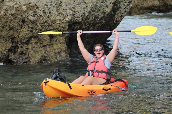 Kayak tour in Lagos to visit the caves. - Timing, price, and cancellation details