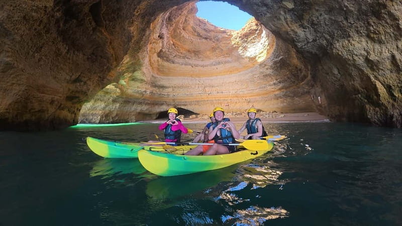 Kayak Tour Unexplored Caves + Benagil Cave - What the $41 price includes