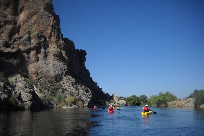 Kayaking 2 Hr Canyon & Cliffside on Saguaro Lake - The required safety lesson before launch