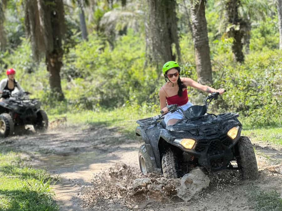 Kayaking at klong root in clude ATV and shooting - The schedule is busy but easy to understand