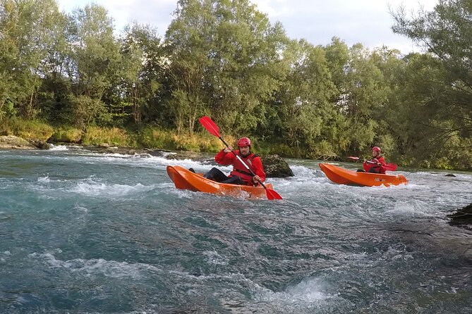 Kayaking in Bled - Paddling through rapids and countryside
