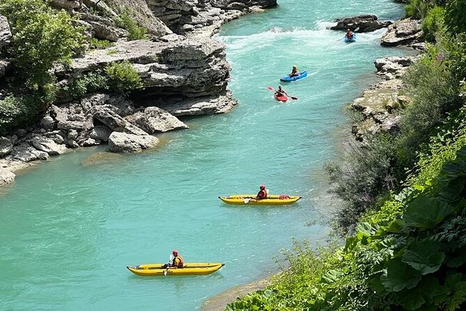 Kayaking in Vjosa River,Albania Kayak Permet,Gjirokaster (ARG) - Why the Vjosa River makes this trip special