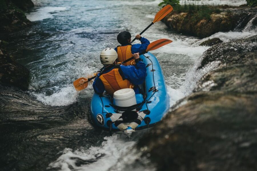 Kayaking Mreznica Waterfalls in Natural Monument - Swimming and the waterfall jump choices