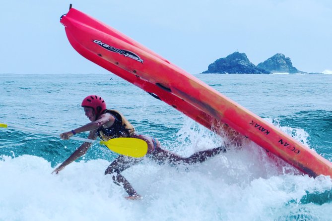 Kayaking with Dolphins in Byron Bay Guided Tour - A beach stop with hot drinks and Tim-Tams