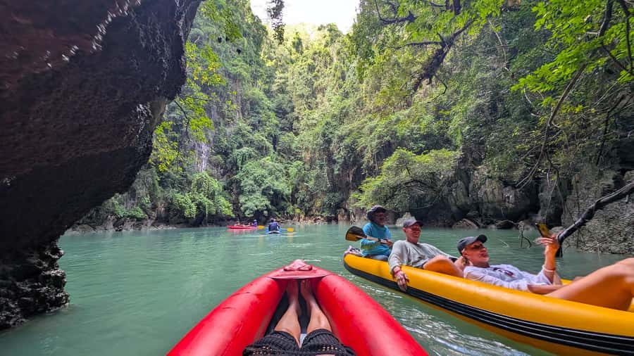 Khao Lak: James Bond & Panyi Day Tour with Canoeing & Lunch - Khai Island for swimming and snorkeling