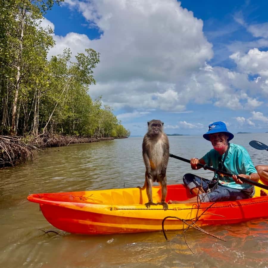 Ko Lanta: HALF DAY EXPLORE MANGROVE KAYAKING TOUR AND LUNCH - Resort pickup and the road to Tung Yee Peng Pier