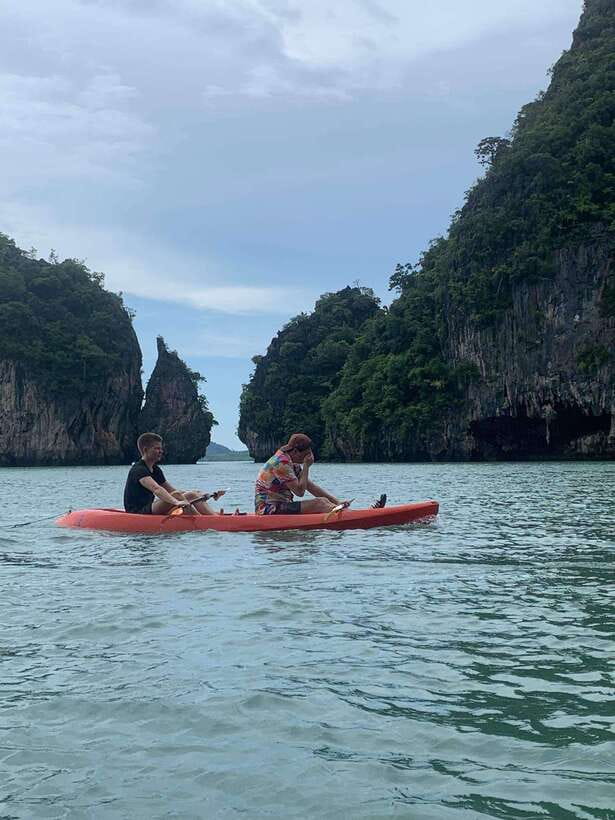 Ko Lanta: Half-Day Kayaking, Talabeng, Sea Cave & Mangrove - Koh Phee and the view of Ghost Cave