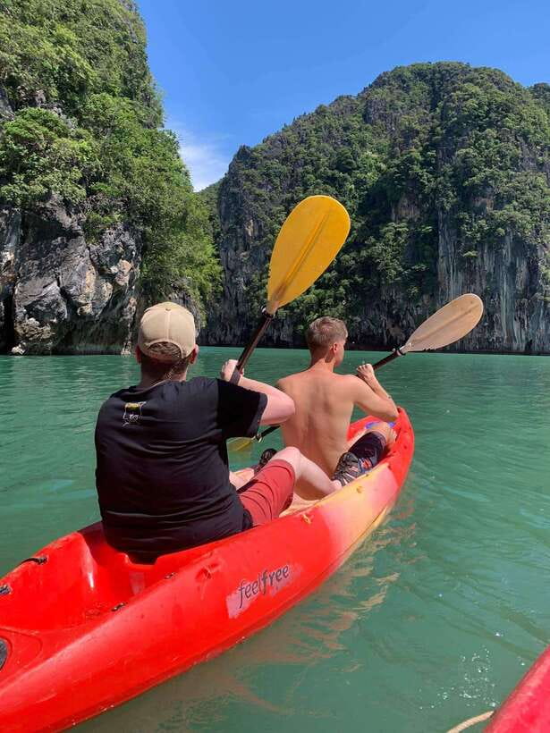 Ko Lanta: Half-Day Kayaking, Talabeng, Sea Cave & Mangrove - Beach time, swimming, and a simple break