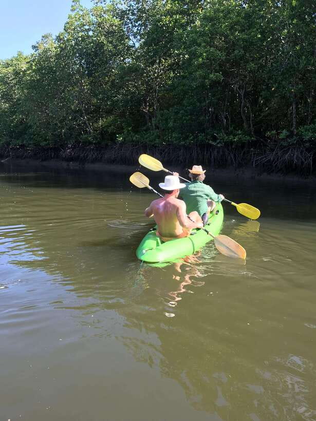 Ko Lanta: Half-Day Mangrove Kayaking Tour with Lunch - The monkey stop, with a sensible dose of caution