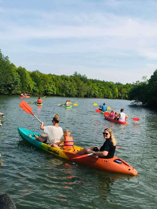 Ko Lanta: Half-Day Mangrove Kayaking Tour with Lunch - A village, fish farm, and lunch after the kayak