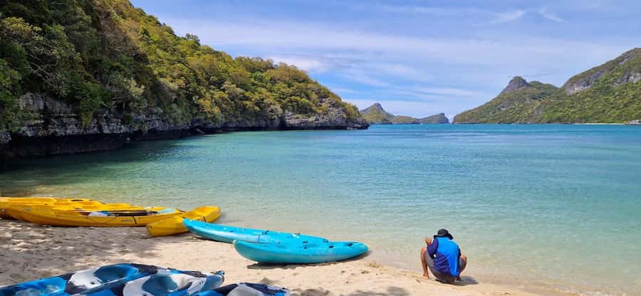 Koh Pha Ngan: Day Tour Ang Thong with Kayak, Snorkel & Lunch - The hard climb to Pha Chan Charat Viewpoint