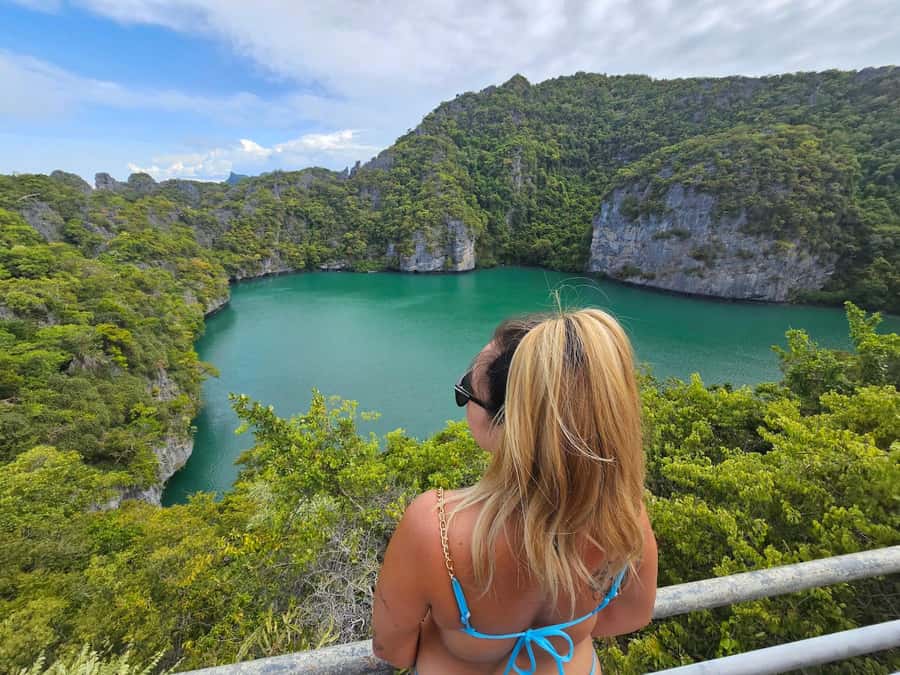 Koh Samui: Day Tour to Ang Thong with Kayak, Snorkel & Lunch - The hard climb to Pha Chan Charat viewpoint