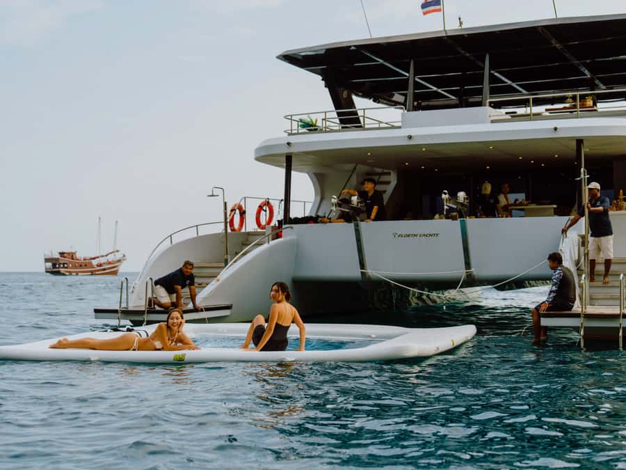 Krabi: 4 Island Premium Yacht with Snorkeling & Clear Kayak - A polished yacht ride from Krabi Marina