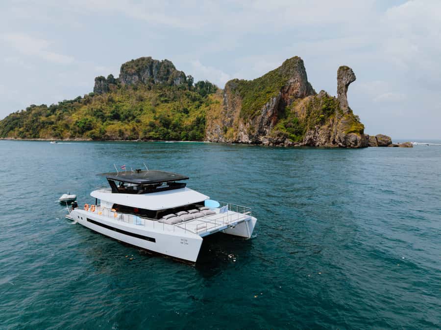 Krabi: 4 Island Premium Yacht with Snorkeling & Clear Kayak - Khao Khanab Nam gives you a Krabi welcome