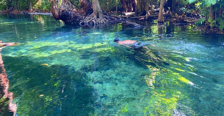 Krabi: Crystal Lagoon Kayaking and Horseback Riding Day Trip - One hour on horseback at Ao Nam Mao Beach