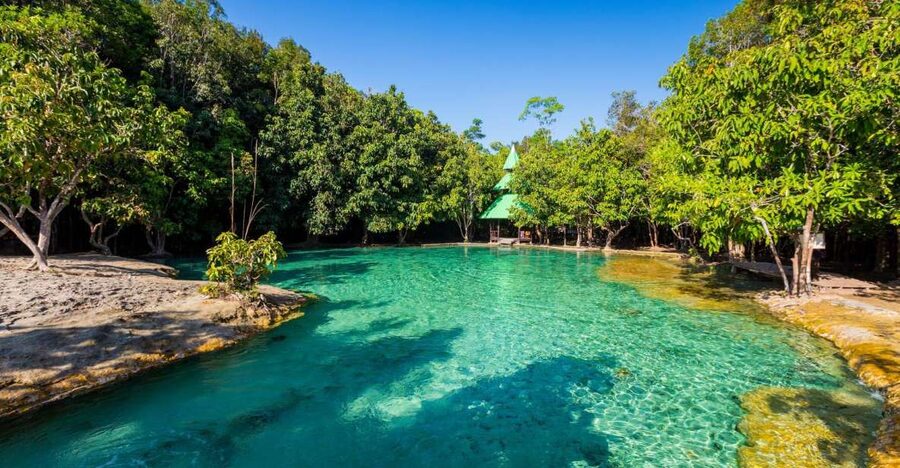 Krabi: Emerald Pool & Hot Spring Waterfall with Kayaking - Lunch in a local setting