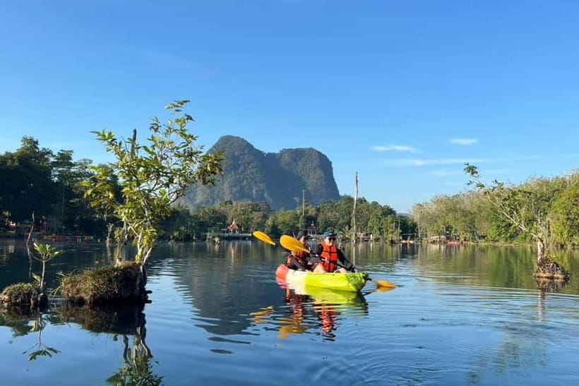 Krabi: Emerald Pool, Hot Springs, and Kayaking Tour - Warm pools at the Hot Spring Waterfall